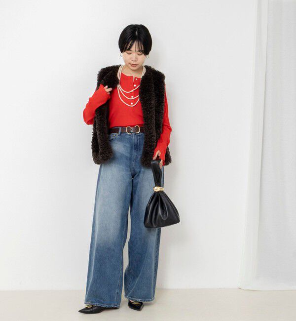 NOLLEY'S「MY STANDARDウォッシャブルリブヘンリー2WAYプルオーバー」|Tシャツ・カットソー|