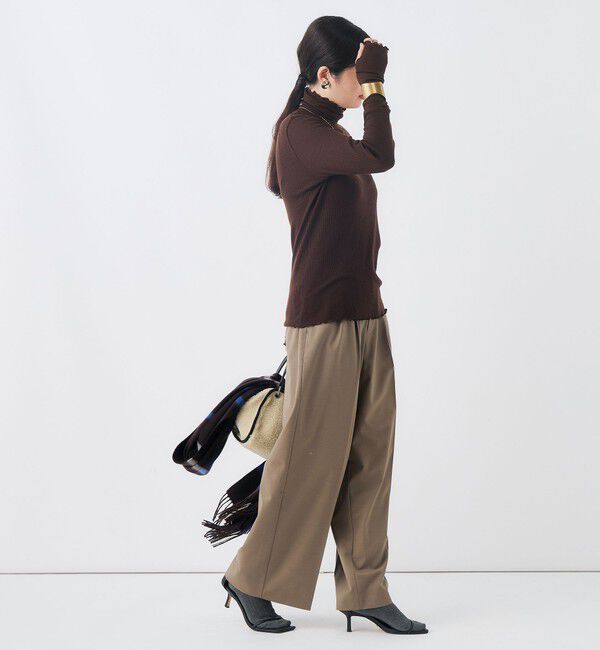 NOLLEY'S「MY STANDARDウォッシャブルリブタートル」|Tシャツ・カットソー|