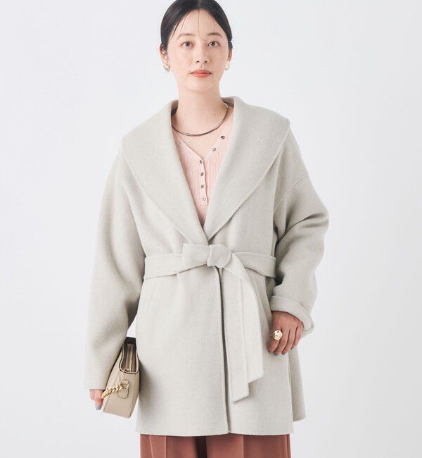 NOLLEY'S sophi「リバーショールコート」|ダッフルコート|グレーベージュ