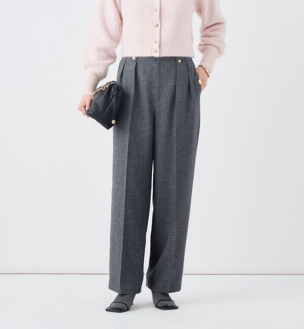 NOLLEY'S sophi「《セットアップ対応》シャークワイドパンツ」|その他|チャコールグレー