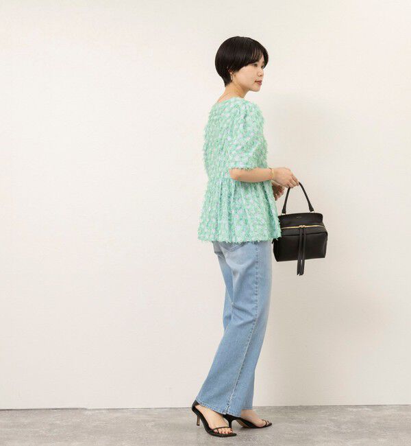 NOLLEY'S sophi「【WEB＆一部店舗限定】ラティスジャガードペプラムブラウス」|シャツ・ブラウス|