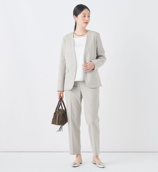 NOLLEY'S「《セットアップ対応/ストレッチ/紫外線防止/防臭》ウォッシャブルハイスペックTRストレートパンツ」|チノ|
