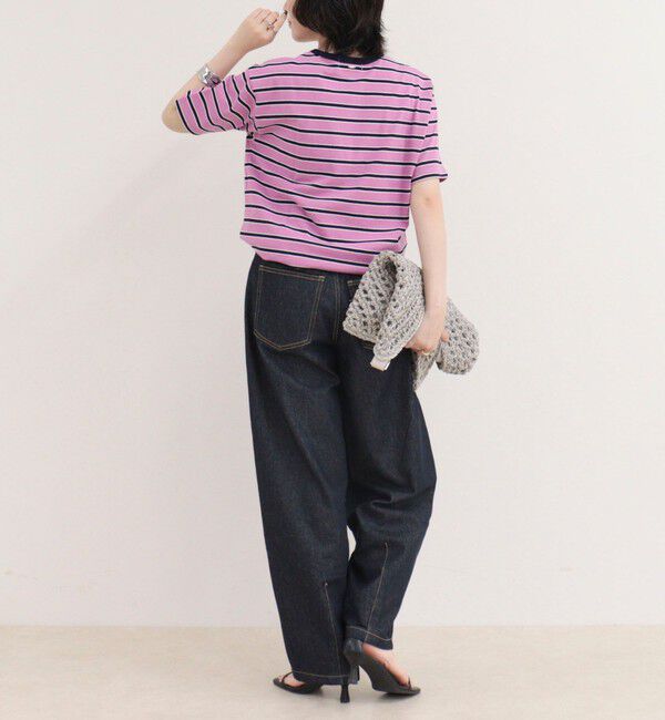 fredy emue「【汗ジミ軽減】ボーダーTシャツ」|Tシャツ・カットソー|