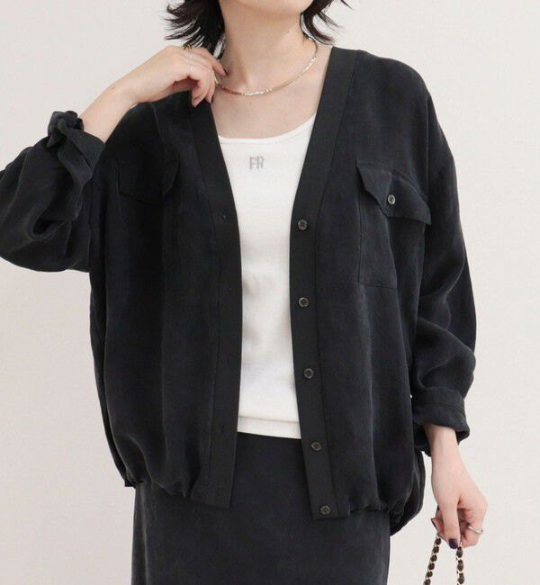 fredy emue「《セットアップ対応》フィブリルカーデブラウス」|カーディガン|