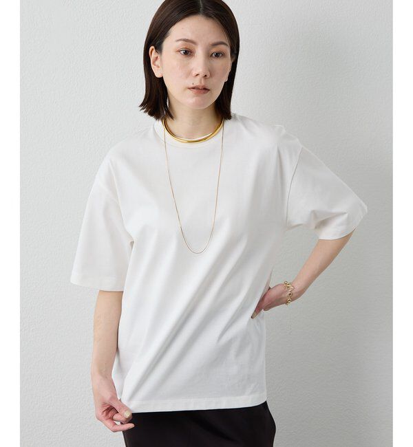 Drawing Numbers「【Drawing Numbers】ハイツイストプレーンTシャツ」|Tシャツ・カットソー|