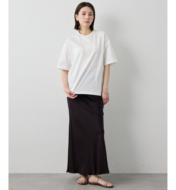 Drawing Numbers「【Drawing Numbers】ハイツイストプレーンTシャツ」|Tシャツ・カットソー|