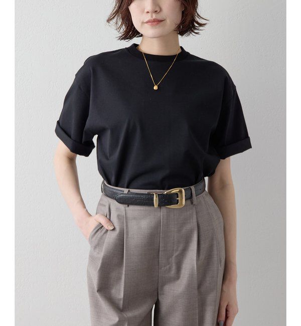 Drawing Numbers「【Drawing Numbers】ハイツイストプレーンTシャツ」|Tシャツ・カットソー|