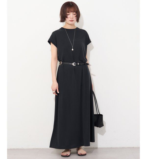  「《リラックス感のある着心地/手洗い可》フィブリルカットワンピース」|ワンピース|