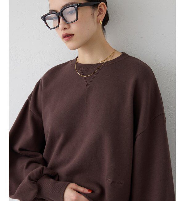 THE PAUSE「【THE PAUSE】刺繍ショートスウェット」|Tシャツ・カットソー|