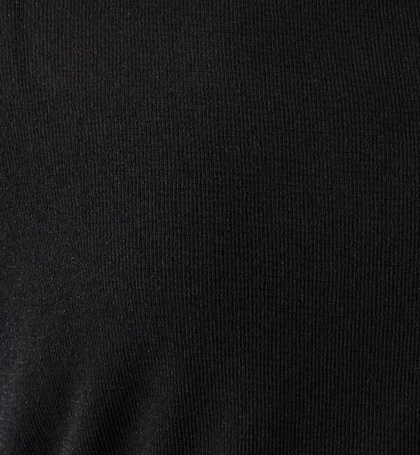  「【追加販売/1枚でもインナーでも着られる】シアーラメリブスクエアカットソー」|Tシャツ・カットソー|
