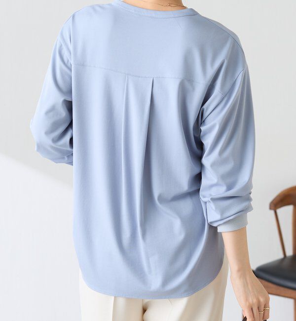  「【さらりとした着心地】スキッパーダブルポケットカットソー」|Tシャツ・カットソー|