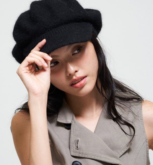 「【26AW LOOK掲載品番】ブラッシュニットキャスケット」|ハット|