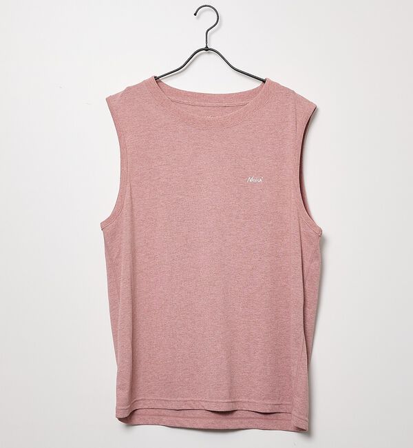ABAHOUSE「【NANGA/ナンガ】DRY MIX TANK TOP /ロゴプリント 吸汗速乾」|キャミソール|