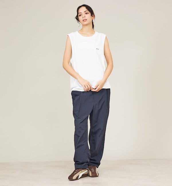 ABAHOUSE「【NANGA/ナンガ】DRY MIX TANK TOP /ロゴプリント 吸汗速乾」|キャミソール|