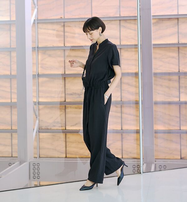 Rouge vif「【一部店舗 / WEB限定】Vネックレーヨンコンビネゾン / オールインワン /」|オールインワン|