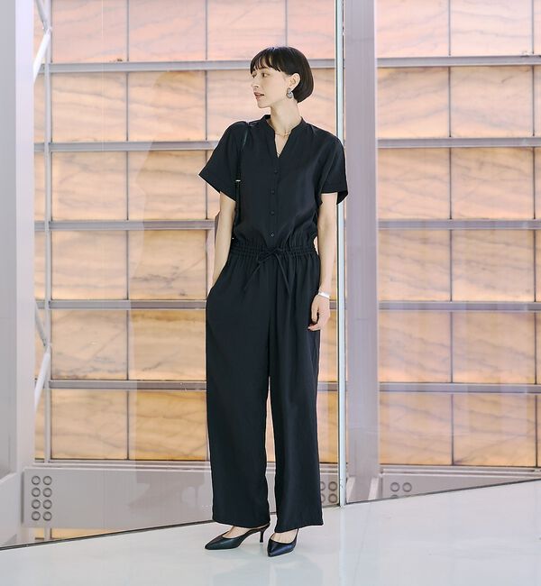 Rouge vif「【一部店舗 / WEB限定】Vネックレーヨンコンビネゾン / オールインワン /」|オールインワン|