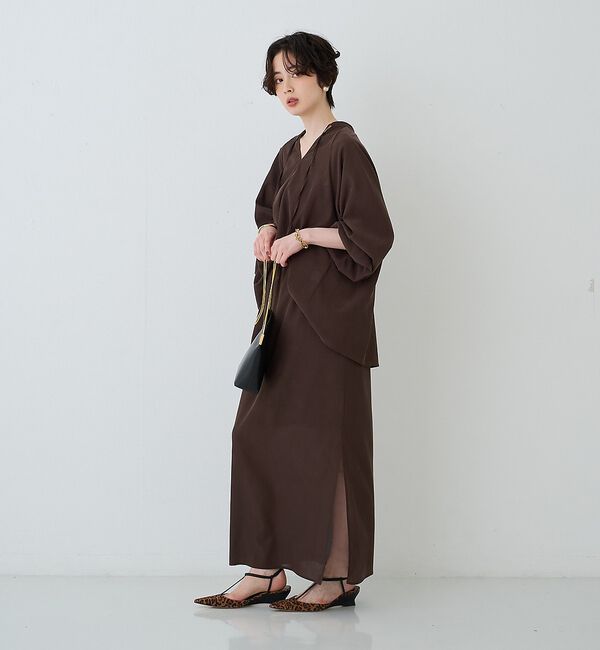 Rouge vif「【セットアップ対応】フィブリルイージーサイドスリットスカート/ウエストゴム」|スカート|