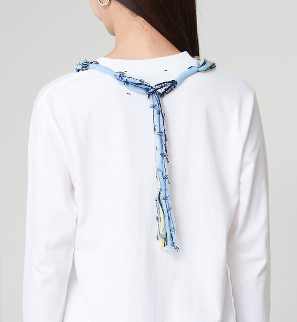 qualite「【boussole&times;qualite】クロシェネックレスロンT」|Tシャツ・カットソー|