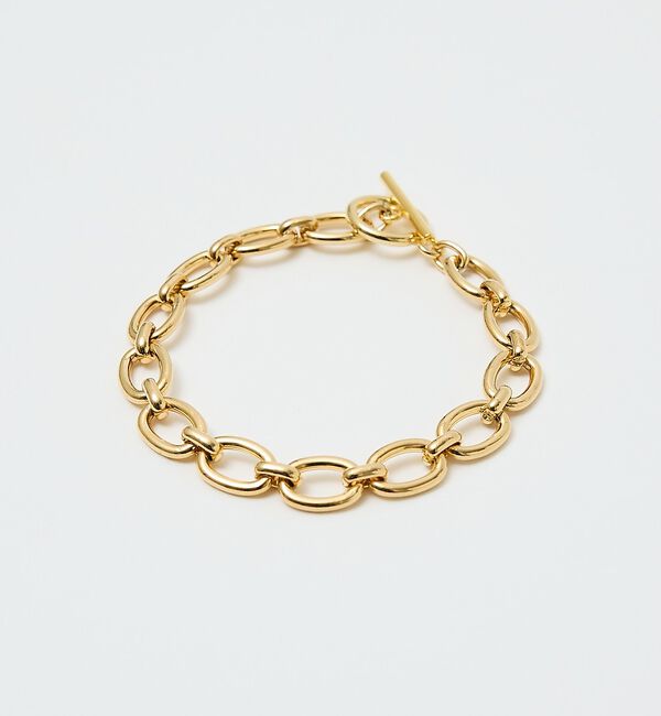 qualite「【ステンレス】シックチェーンブレスレット」|ブレスレット・バングル|ゴールド