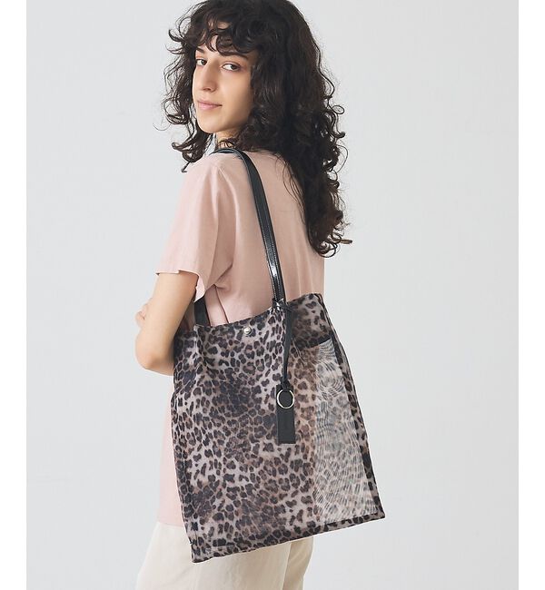 LOWELL things「●SOEUR/レオパードシアートートバッグ/A4」|トートバッグ|