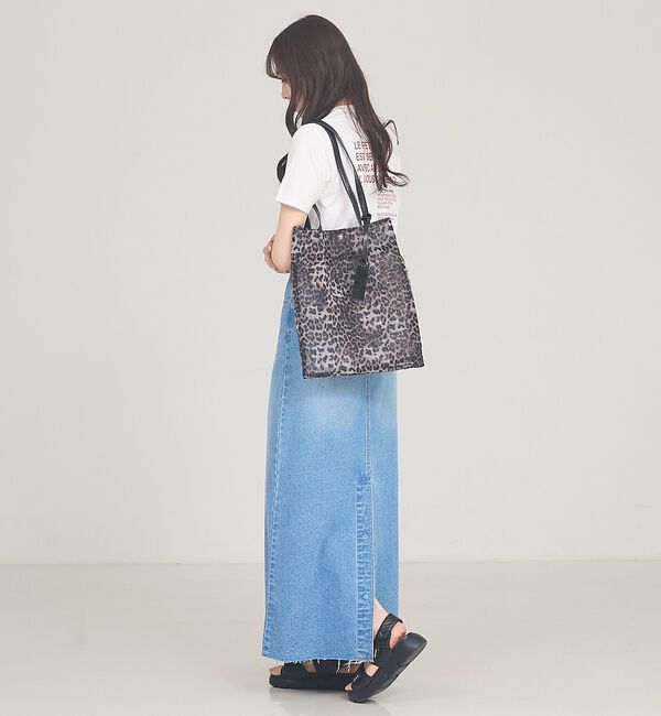 LOWELL things「●SOEUR/レオパードシアートートバッグ/A4」|トートバッグ|