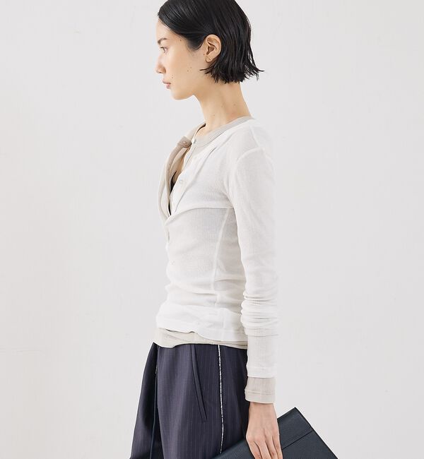 The Store by C' 「【COCUCA】ヘンリーリブプルオーバー」|Tシャツ・カットソー|