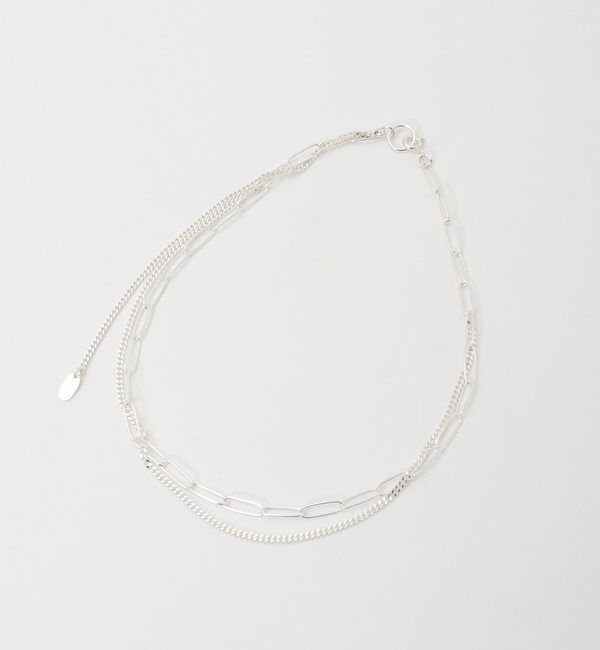 TIARA「【quip queint/クィップクエイント】two chain necklace」|ネックレス|シルバー