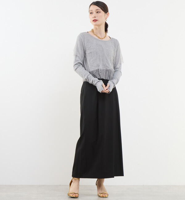 Soffitto「3WAYチュールレイヤードカットソー」|Tシャツ・カットソー|