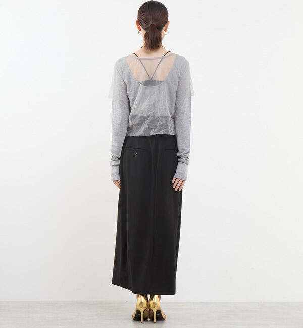 Soffitto「3WAYチュールレイヤードカットソー」|Tシャツ・カットソー|