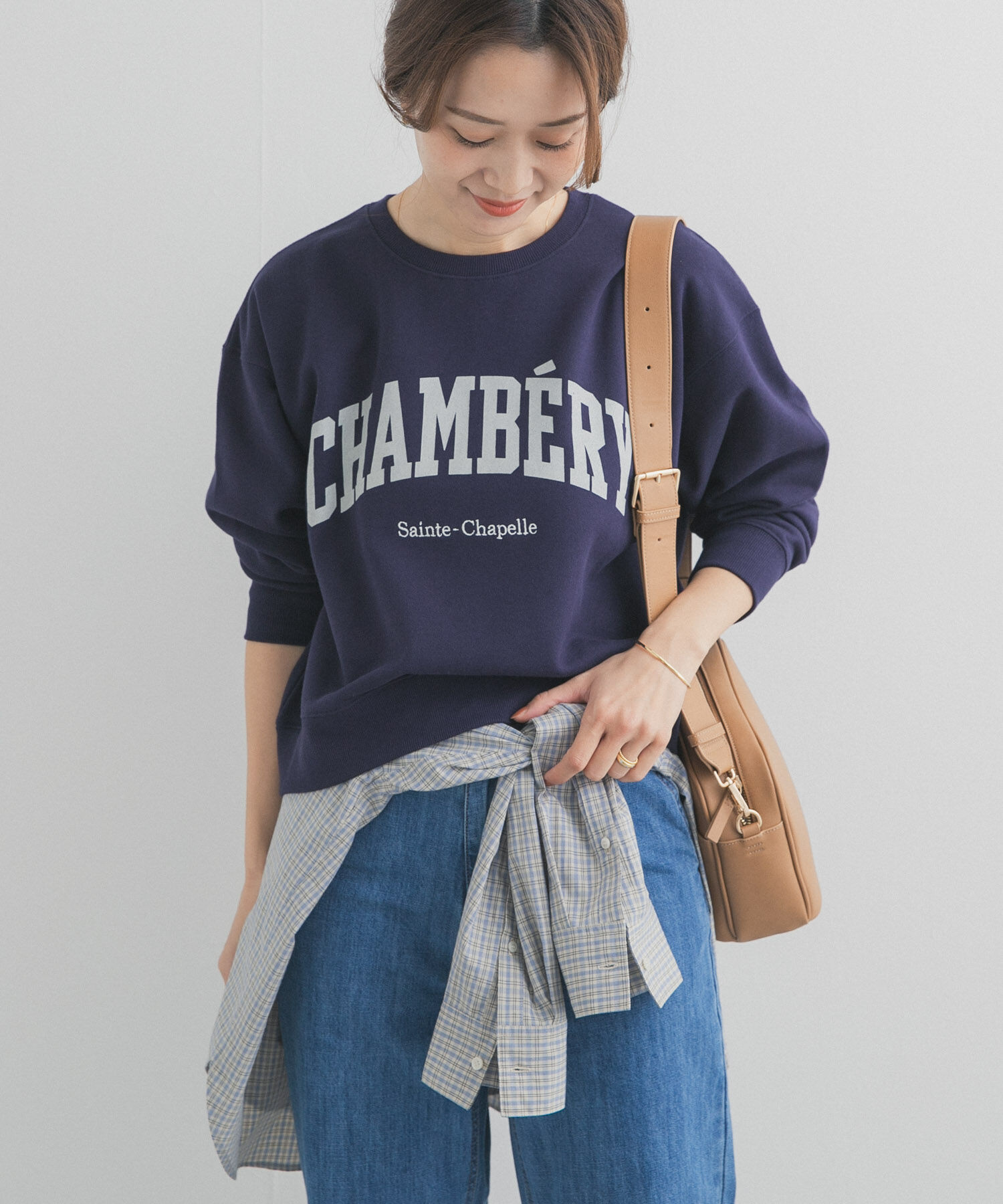 URBAN RESEARCH DOORS「カレッジロゴ刺繍スウェット」|スウェット・ジャージ|