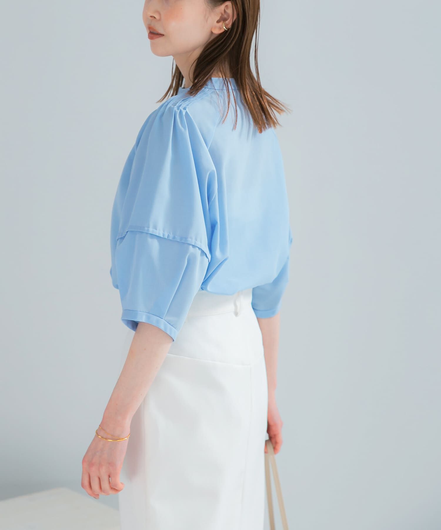 URBAN RESEARCH ROSSO「『WEB/一部店舗限定』UVカットウォッシャブルリネン混シャツブラウス」|シャツ・ブラウス|