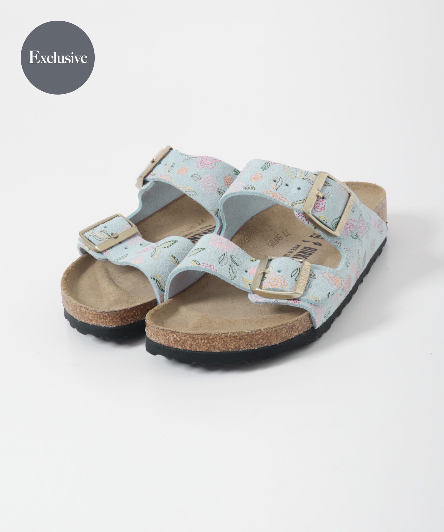 URBAN RESEARCH DOORS「BIRKENSTOCK　EXCLUSIVE ARIZONAFLOWER」|サンダル|ブルー系その他