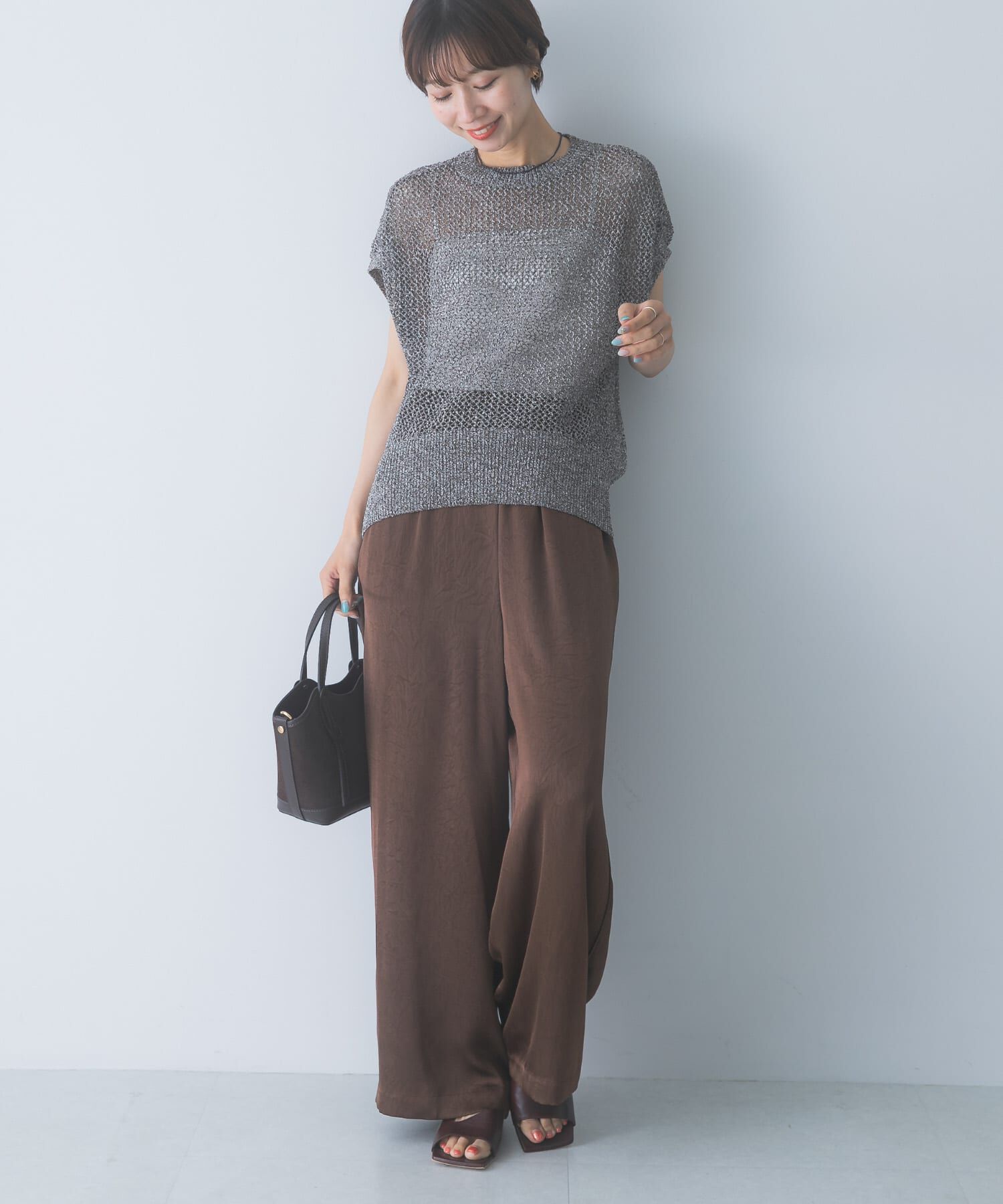 URBAN RESEARCH ROSSO「サテンイージーストレートパンツ」|その他|