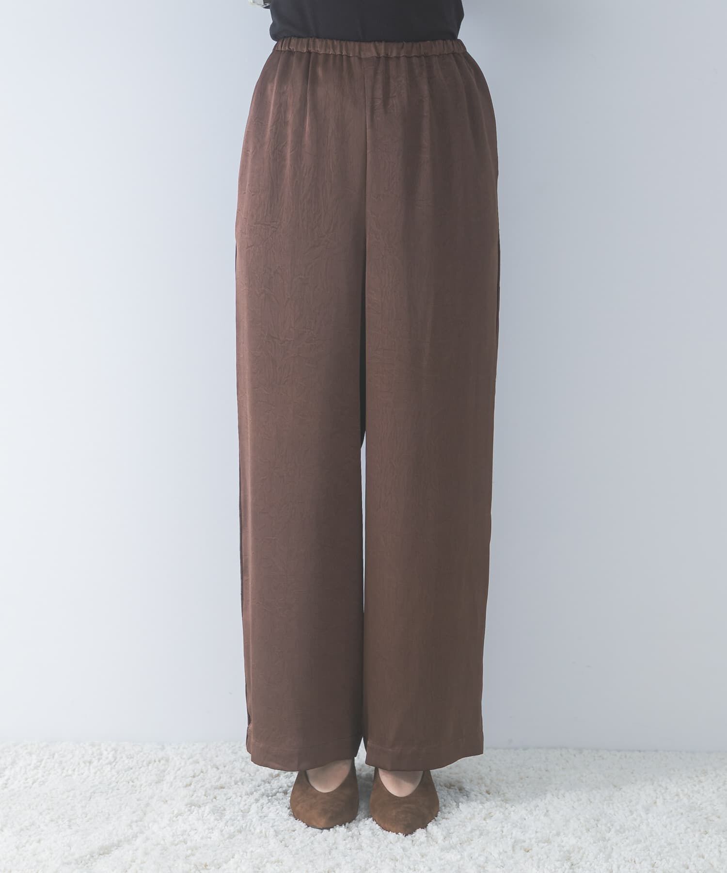 URBAN RESEARCH ROSSO「サテンイージーストレートパンツ」|その他|
