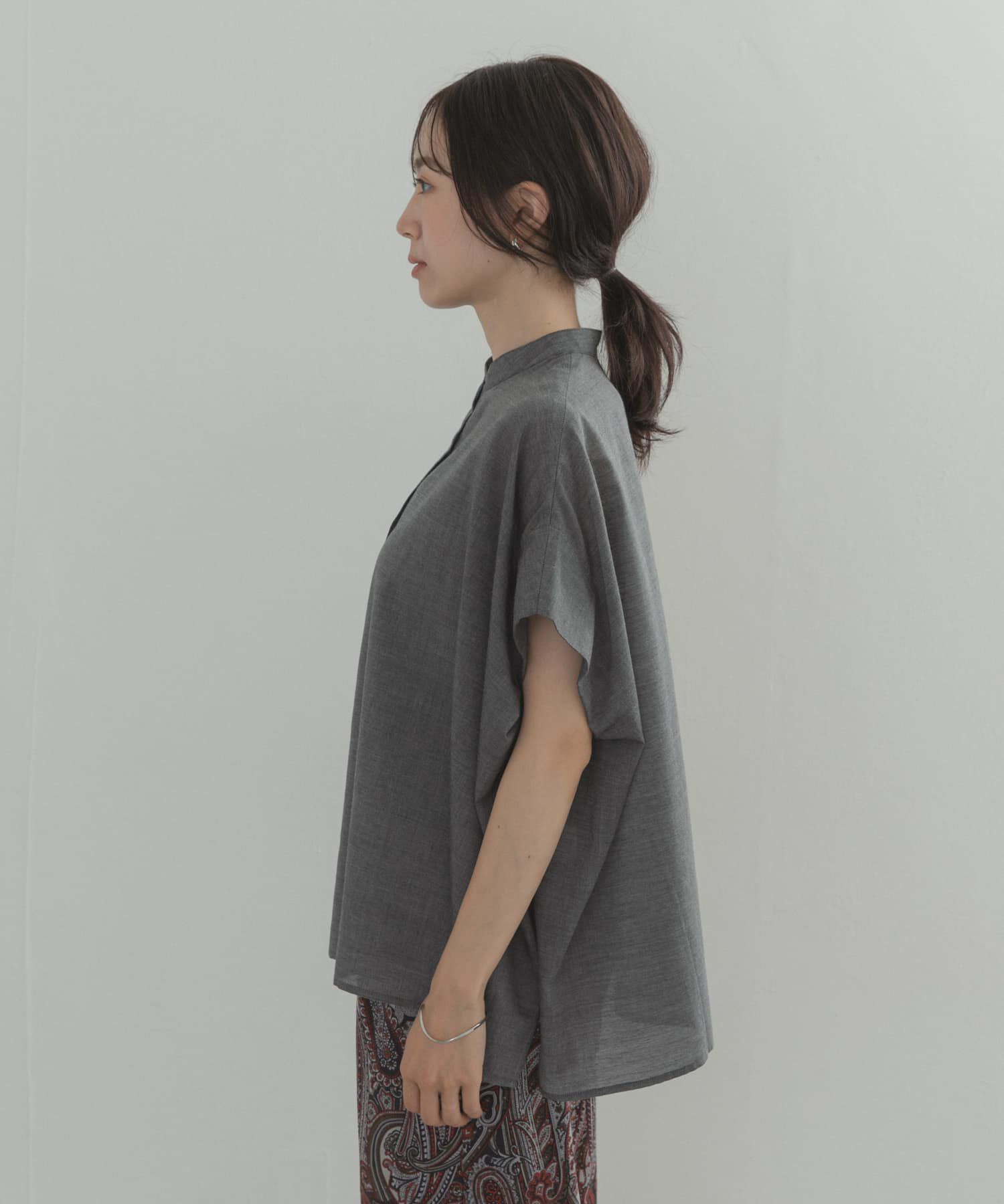 URBAN RESEARCH DOORS「シャンブレーワイドシャツ」|シャツ・ブラウス|