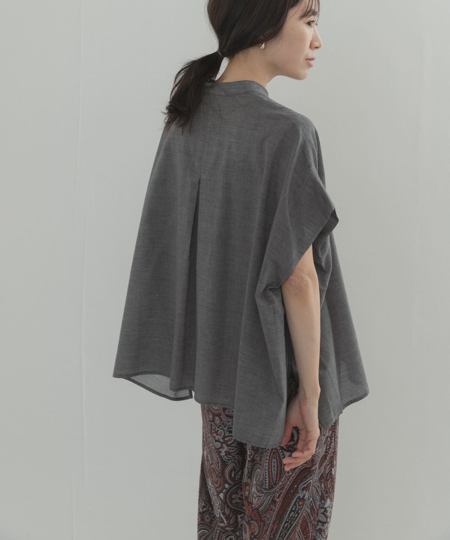 URBAN RESEARCH DOORS「シャンブレーワイドシャツ」|シャツ・ブラウス|