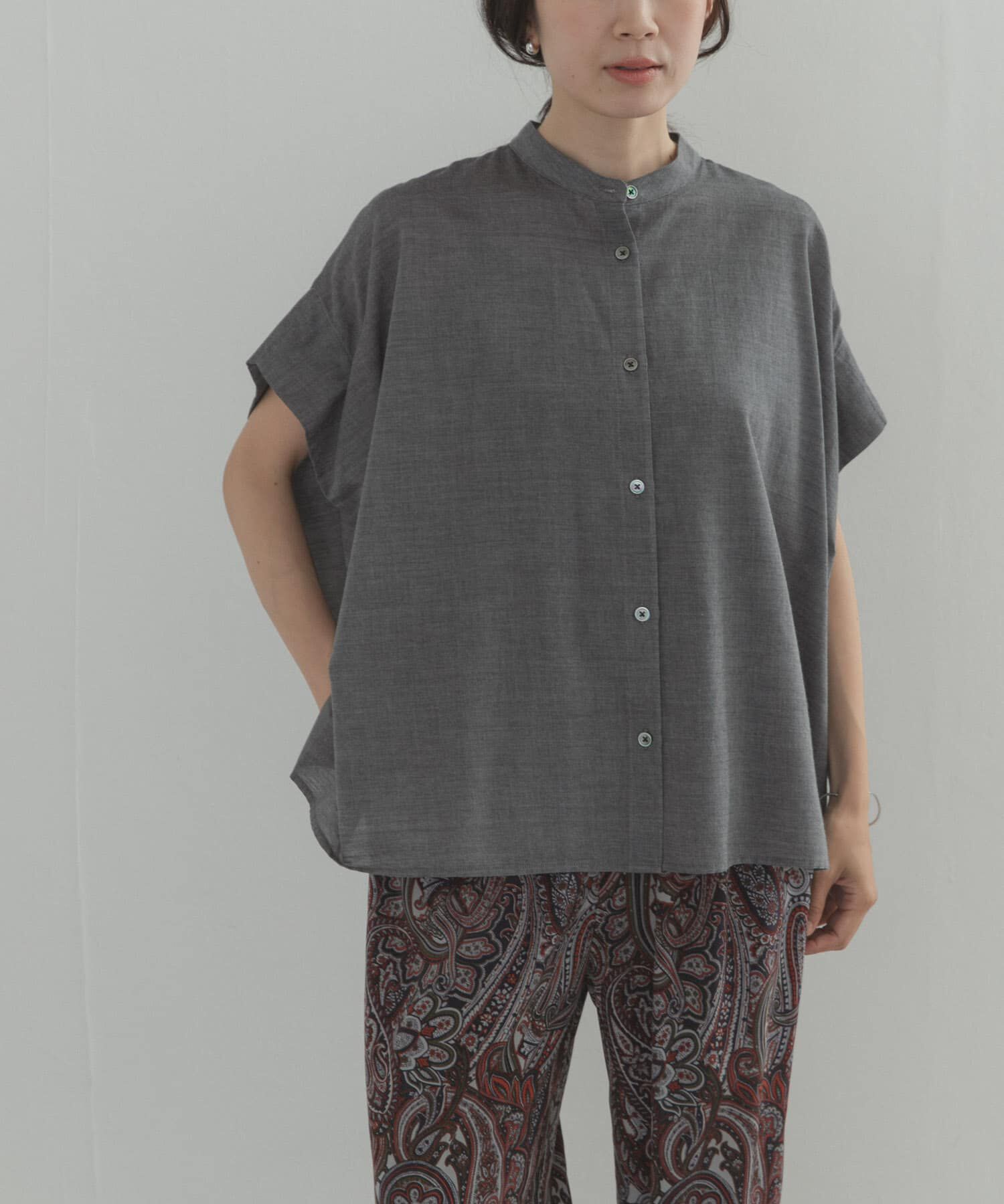 URBAN RESEARCH DOORS「シャンブレーワイドシャツ」|シャツ・ブラウス|