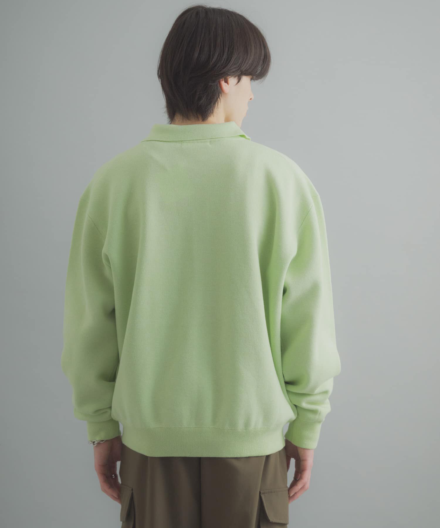 SENSE OF PLACE by URBAN RESEARCH「『ユニセックス』『洗濯可』スウェットライクポロカーディガン」|カーディガン|