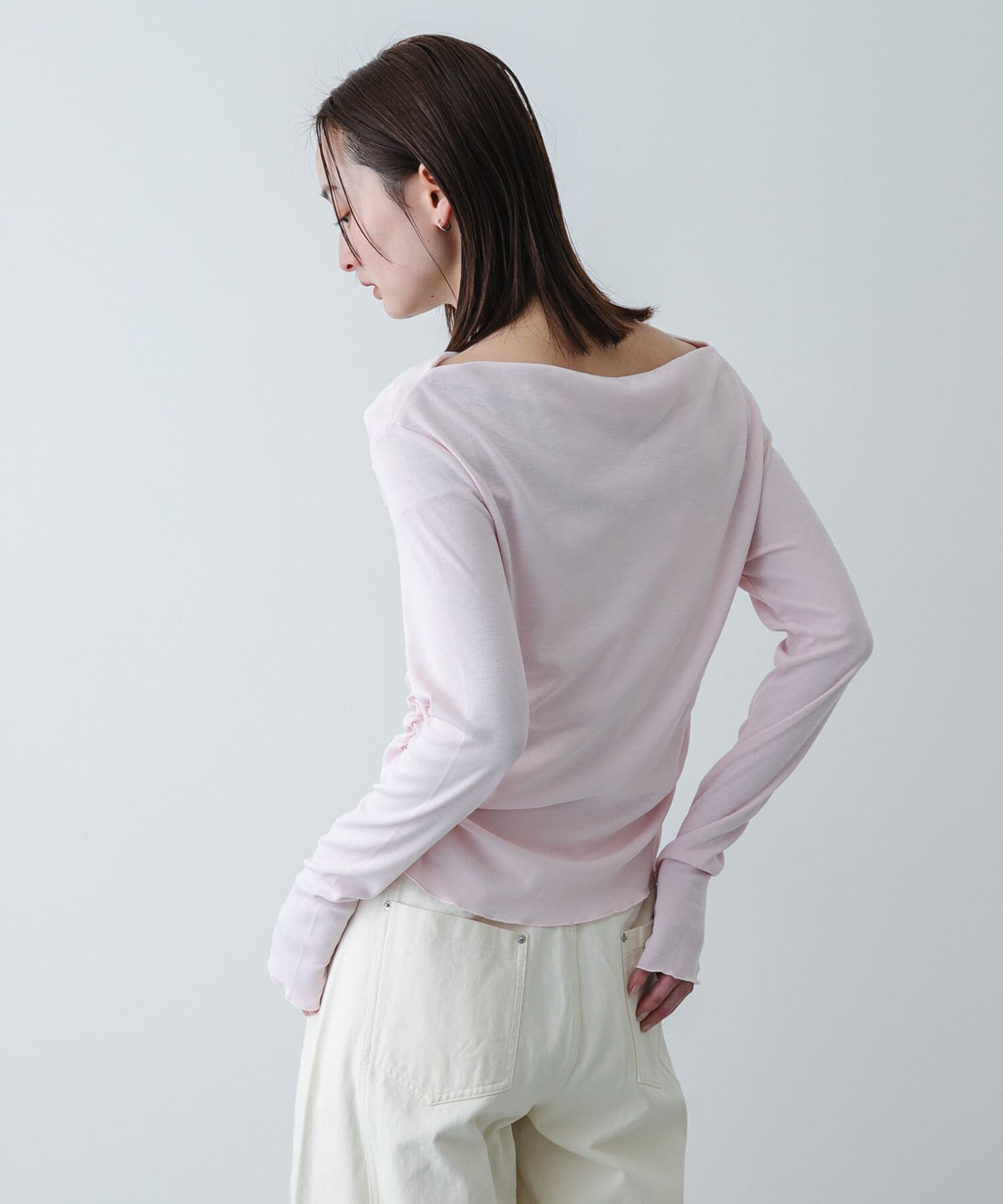 SENSE OF PLACE by URBAN RESEARCH「シアードレープリブトップ」|Tシャツ・カットソー|