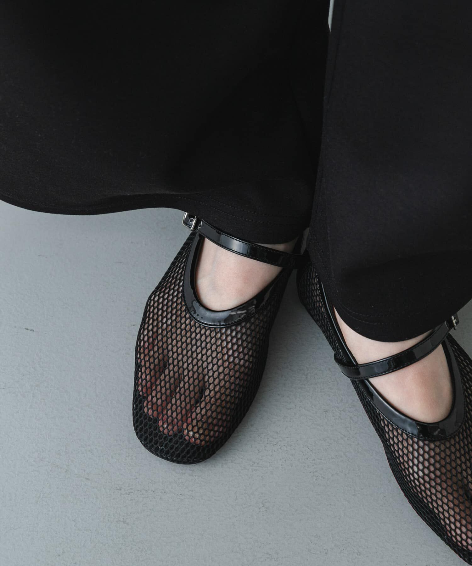 SENSE OF PLACE by URBAN RESEARCH「『軽量』メッシュフラットシューズ」|パンプス|ブラック