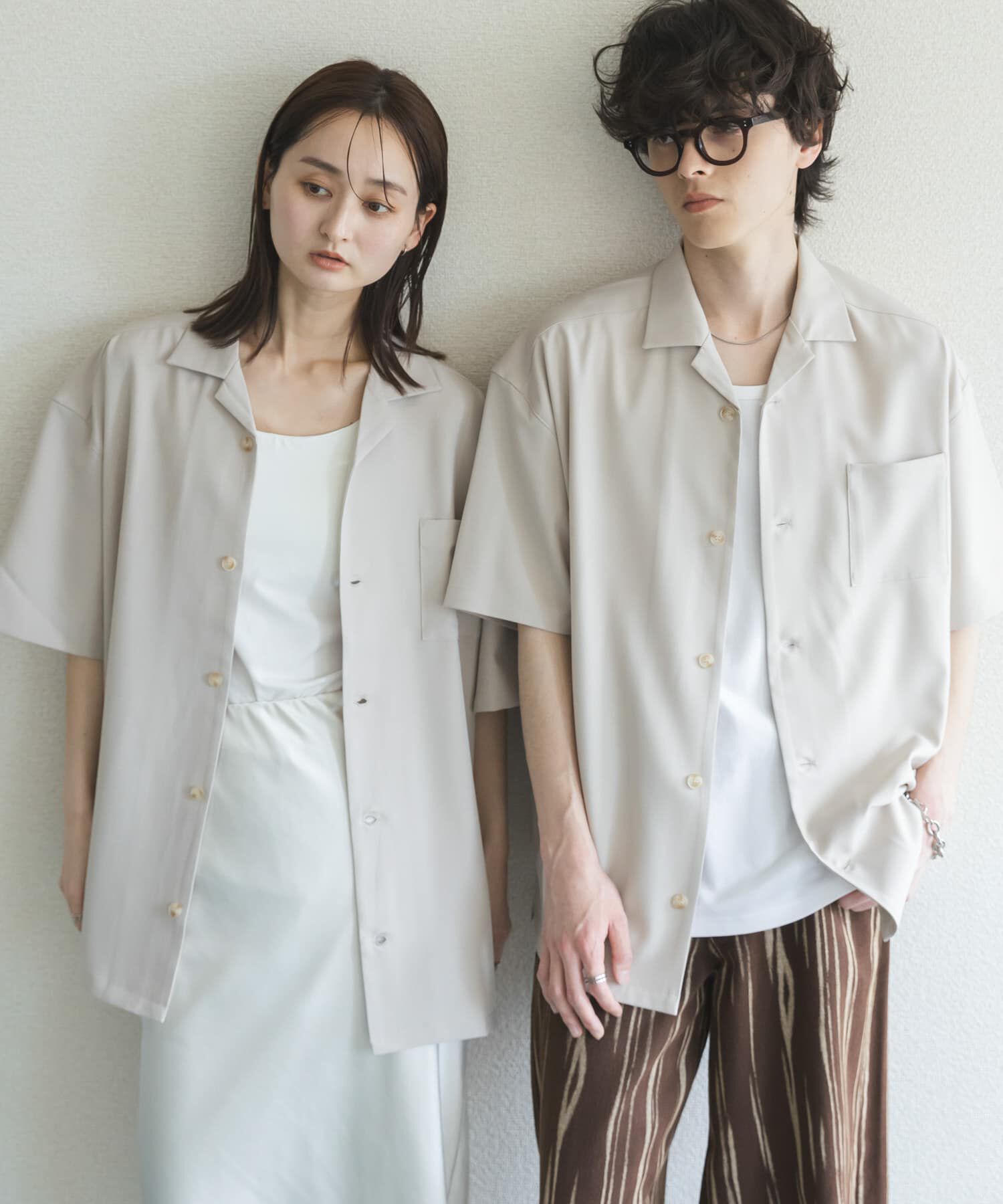 SENSE OF PLACE by URBAN RESEARCH「『速乾』ドライタッチオープンカラールーズショートスリーブシャツ」|シャツ・ブラウス|