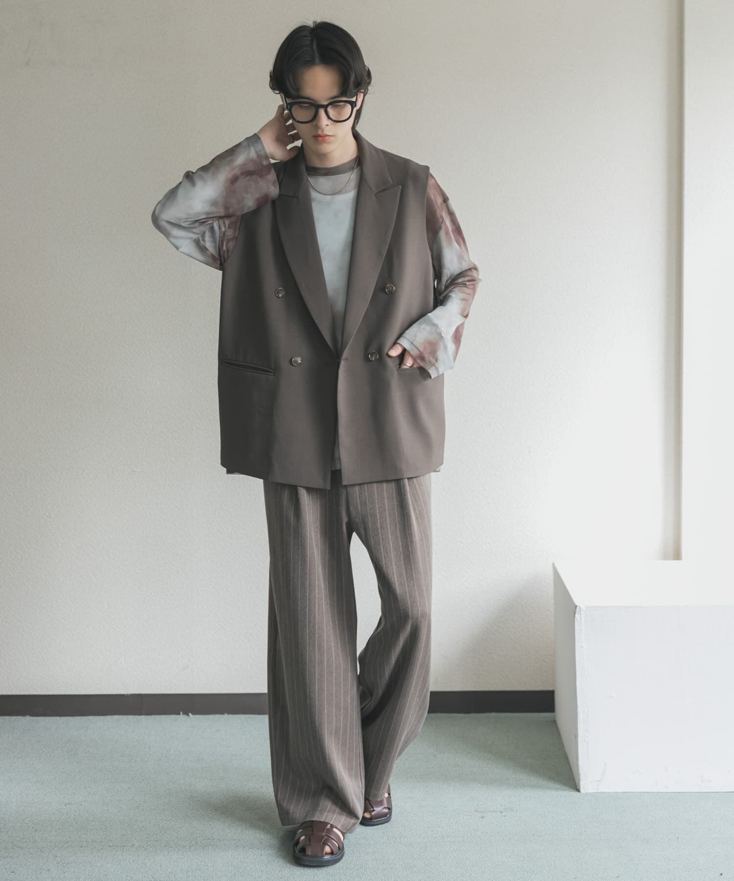 SENSE OF PLACE by URBAN RESEARCH「ダブルテーラードベスト」|ダウンベスト・ベスト|