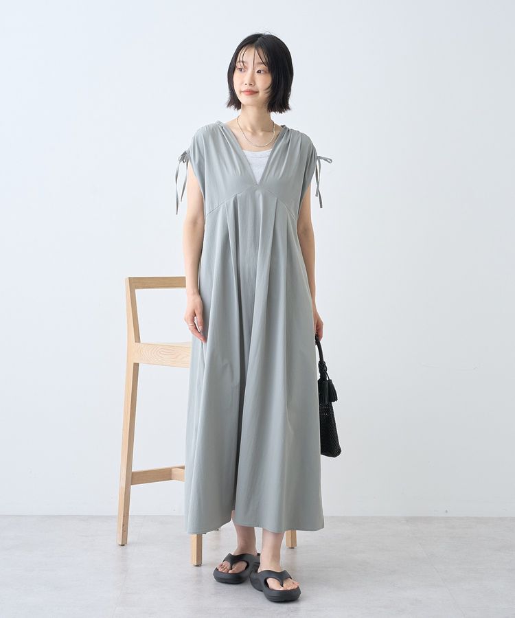 AMERICAN HOLIC「【マルチ機能】Vネックドロストショルダーワンピース」|ワンピース|