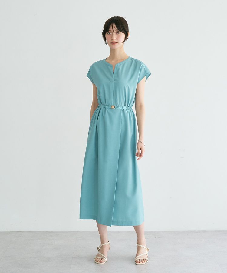 YECCA VECCA「リネンライクスキッパーワンピース」|ワンピース|