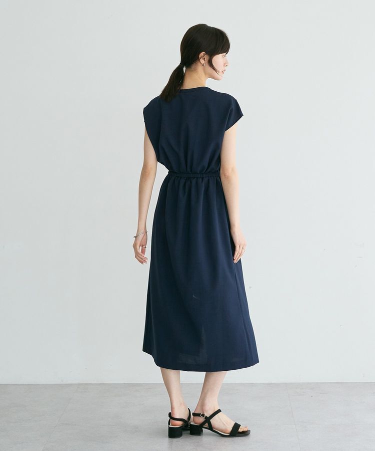 YECCA VECCA「リネンライクスキッパーワンピース」|ワンピース|