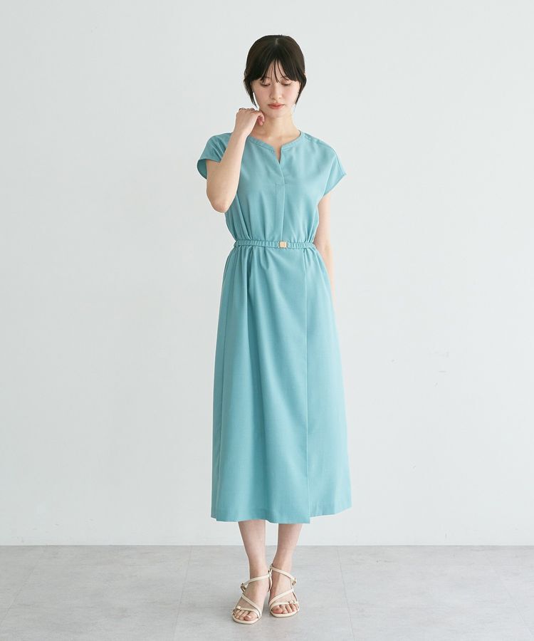 YECCA VECCA「リネンライクスキッパーワンピース」|ワンピース|
