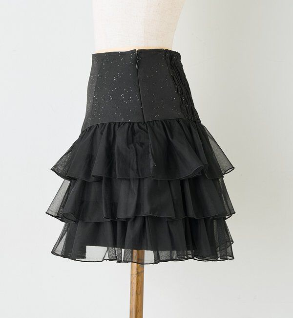  「【SMサイズ展開】ティアードミニスカート/セットアップ可能」|スカート|