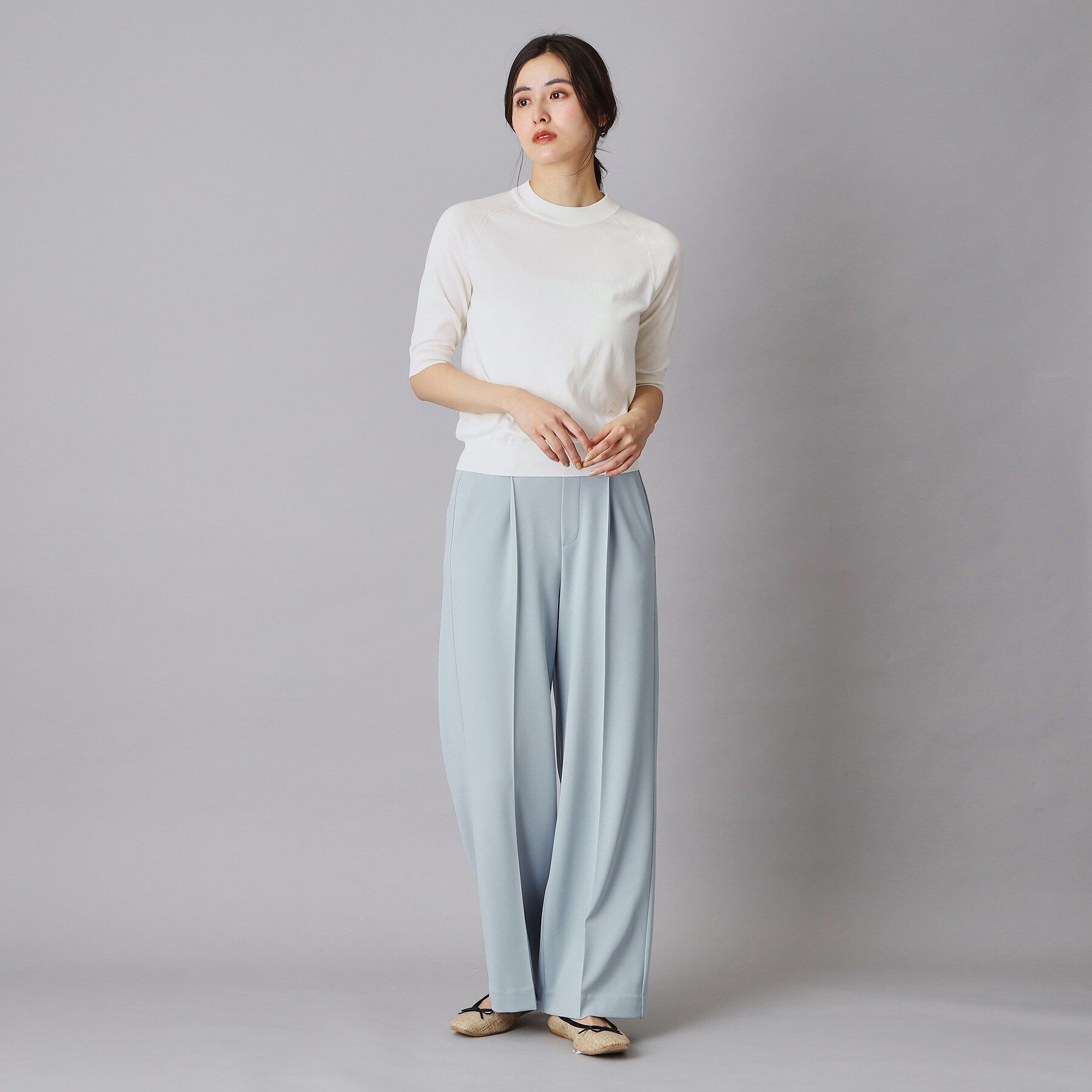 DRESSTERIOR「【接触冷感/ウォッシャブル】センタープレスジョーゼットパンツ」|その他|