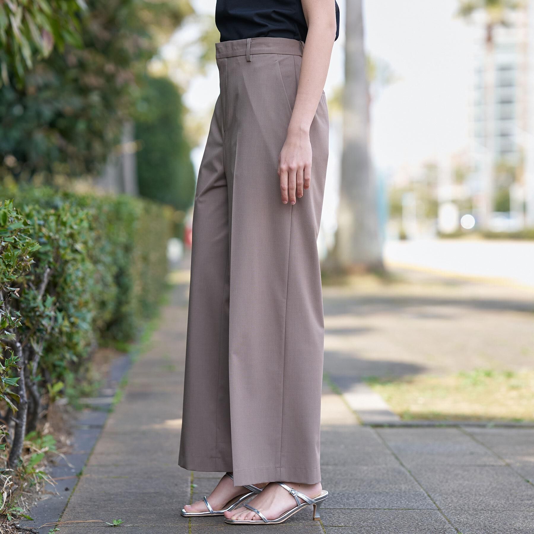 DRESSTERIOR「【接触冷感/セットアップ可】ストレッチ ワイドパンツ」|その他|