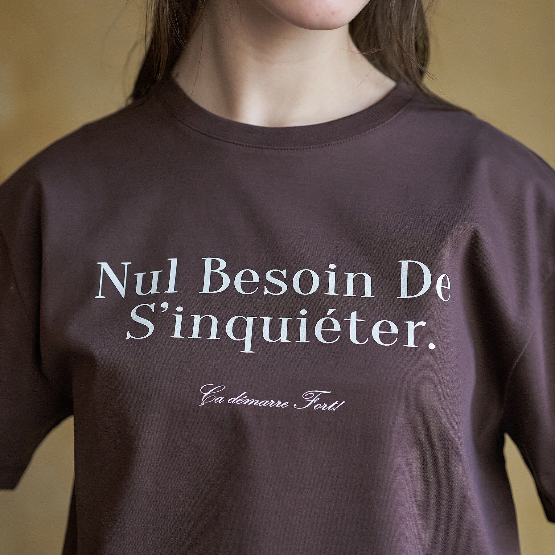 DRESSTERIOR「【接触冷感／抗菌防臭／消臭】アイスクリアコットンフレンチロゴT」|Tシャツ・カットソー|